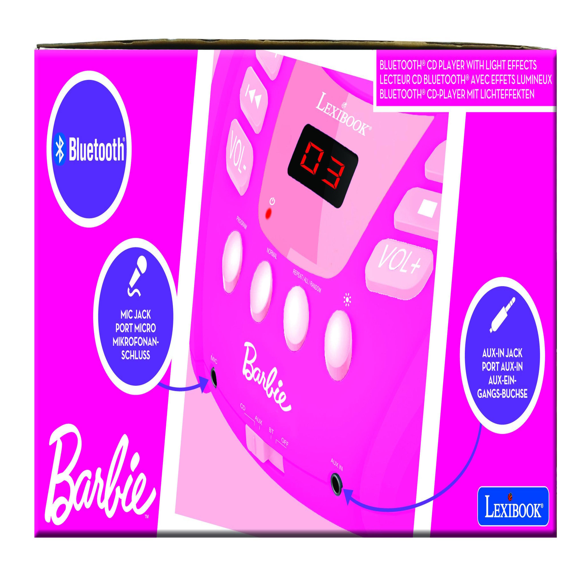 Voir la diapositive 5 : Lexibook Lecteur CD Bluetooth Barbie