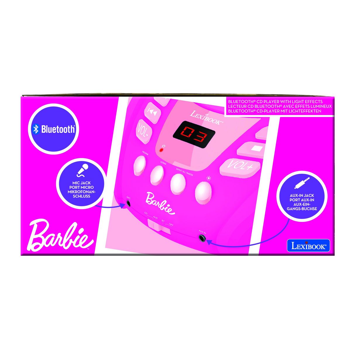 Lexibook Lecteur CD Bluetooth Barbie