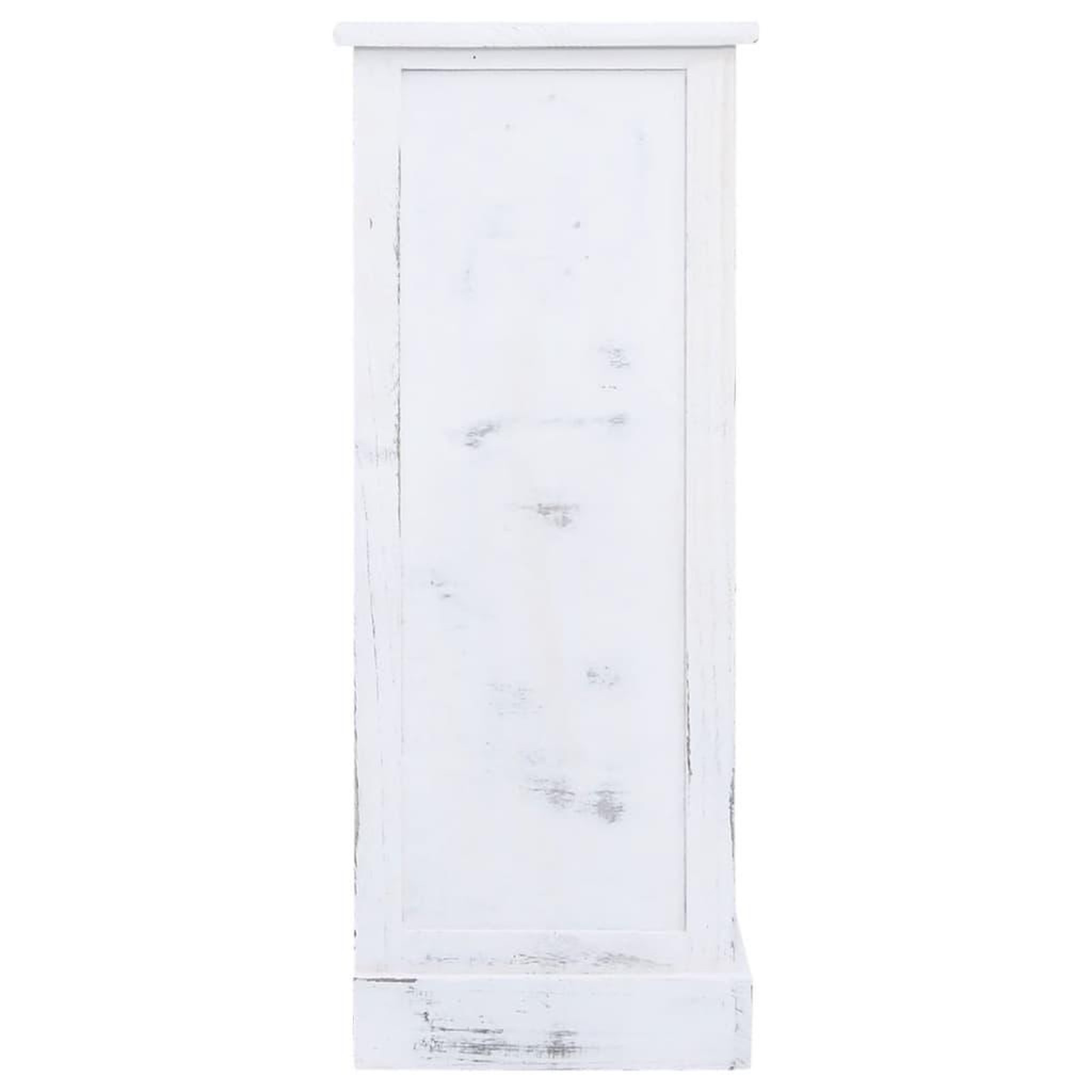 Voir la diapositive 4 : VIDAXL Armoire a tiroirs blanc 60x30x75 cm bois