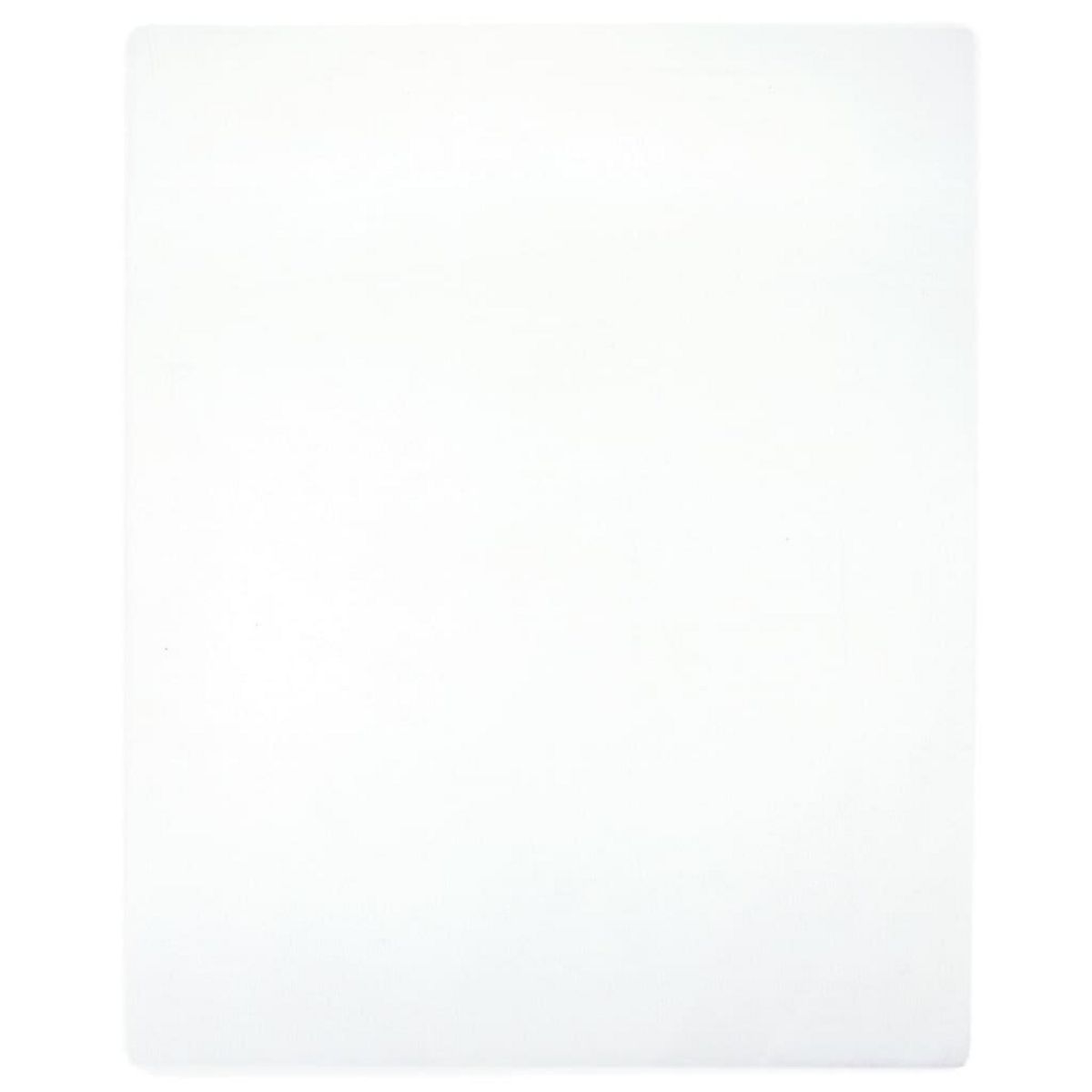 VIDAXL Drap-housse Jersey Blanc 180x200 cm Coton