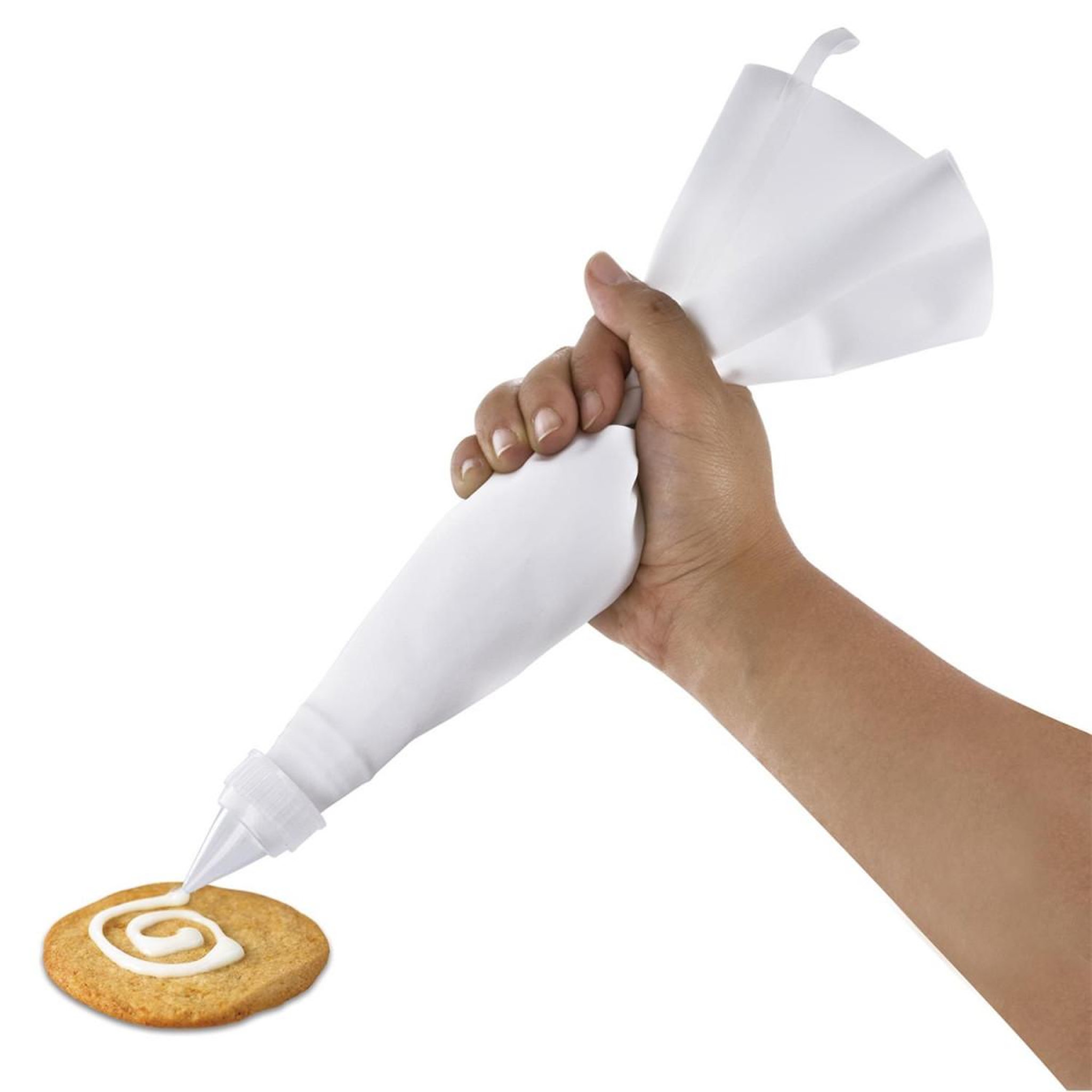 Voir la diapositive 2 : Lily Cook Poche à douilles avec socle  rangement  21cm gris