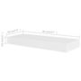 Voir la diapositive 6 : VIDAXL Etageres murales 4 pcs Blanc 40 cm