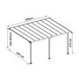 Voir la diapositive 2 : Palram Pergola 16.1m² blanc - 704220