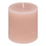 Voir la diapositive 1 : COMPTOIR DE LA BOUGIE Bougie Ronde  Rustic  7cm Rose Clair