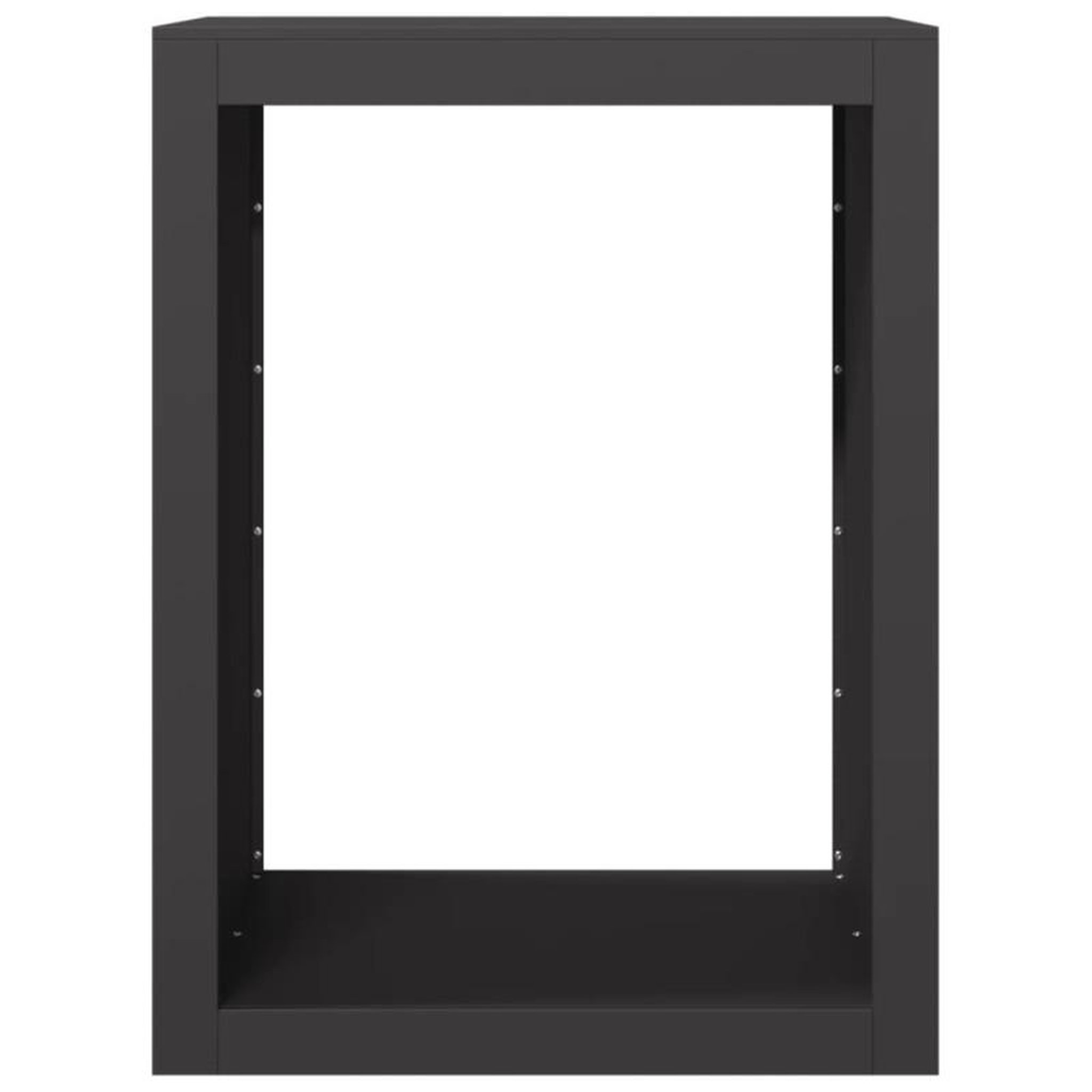 Voir la diapositive 4 : VIDAXL Portant de bois de chauffage noir 60x40x80 cm acier