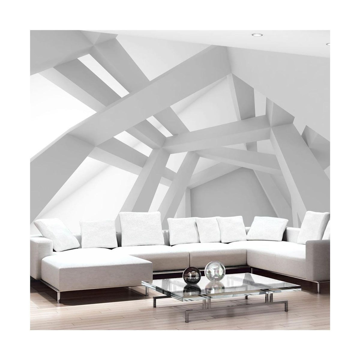 Paris Prix Papier Peint  White Construction