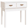 Voir la diapositive 2 : VIDAXL Table console Blanc 76,5x40x75 cm Bois massif de pin