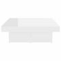 Voir la diapositive 5 : VIDAXL Table basse blanc brillant 90x90x28 cm bois d'ingenierie