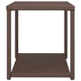 Voir la diapositive 4 : VIDAXL Table d'appoint marron 55x45x49 cm resine tressee