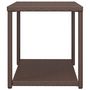 Voir la diapositive 4 : VIDAXL Table d'appoint marron 55x45x49 cm resine tressee