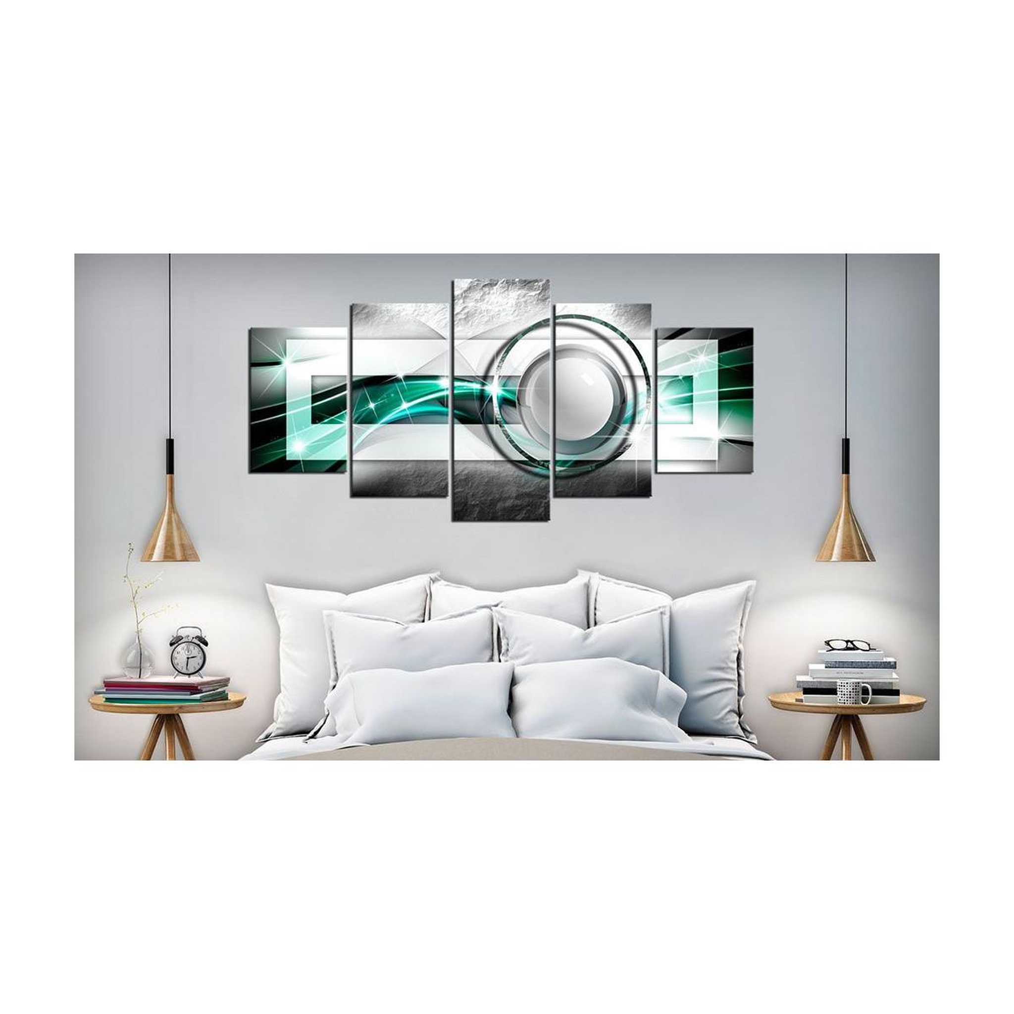 Voir la diapositive 2 : Paris Prix Tableau imprimé  green look
