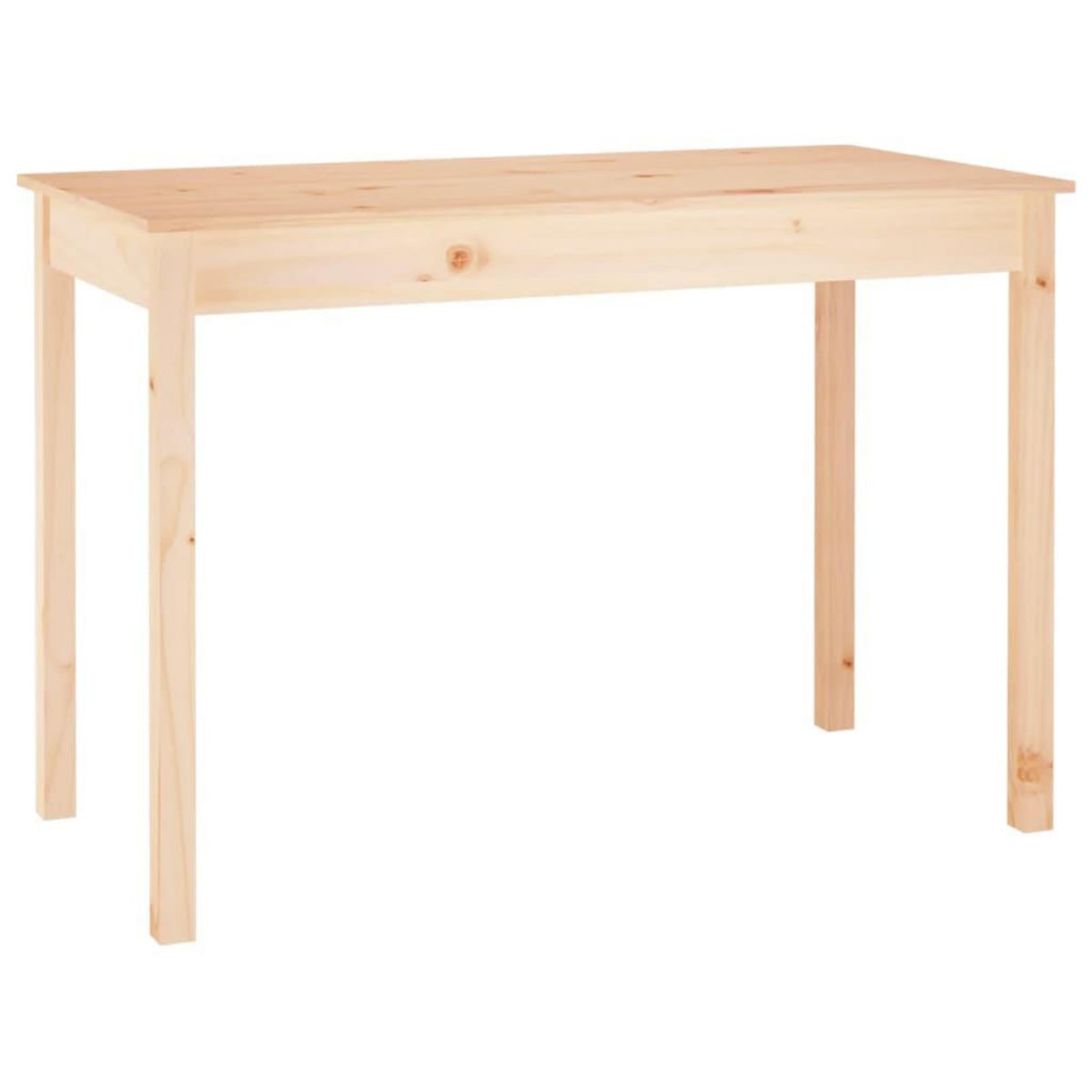 VIDAXL Table a manger 110x55x75 cm Bois massif de pin