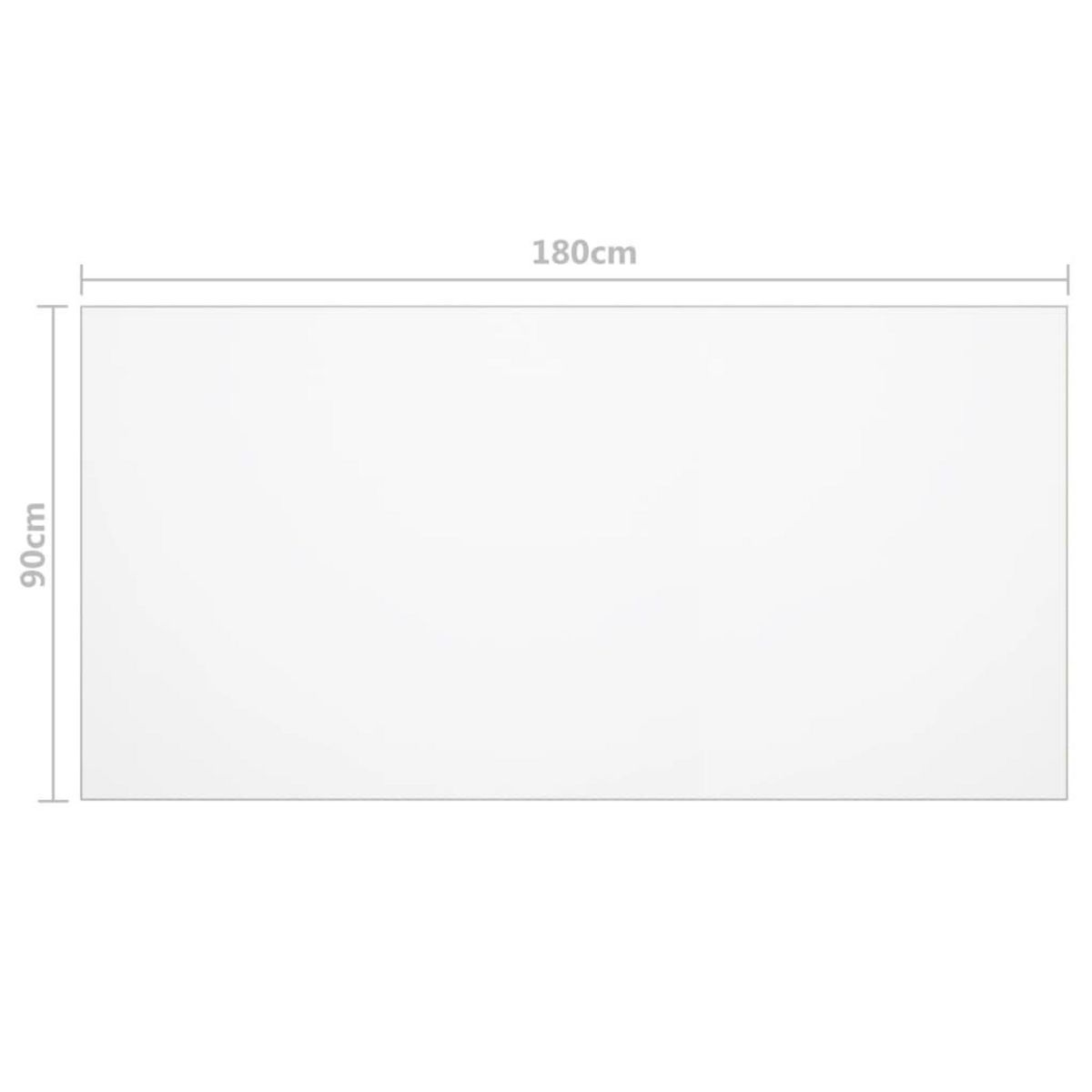VIDAXL Protecteur de table mat 180x90 cm 2 mm PVC