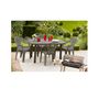 Voir la diapositive 1 : Table de jardin - 4/6 places - Résine - Gris anthracite - FARO