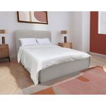 BEST MOBILIER Goyave - lit coffre - 140x190 - en tissu - sommier inclus. Coloris disponibles : Beige, Bleu, Gris, Vert, Orange