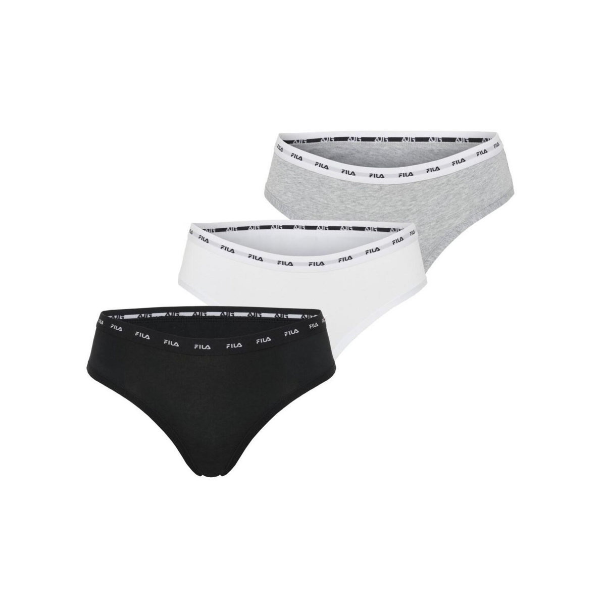 FILA Lot de 3 culottes femme uni