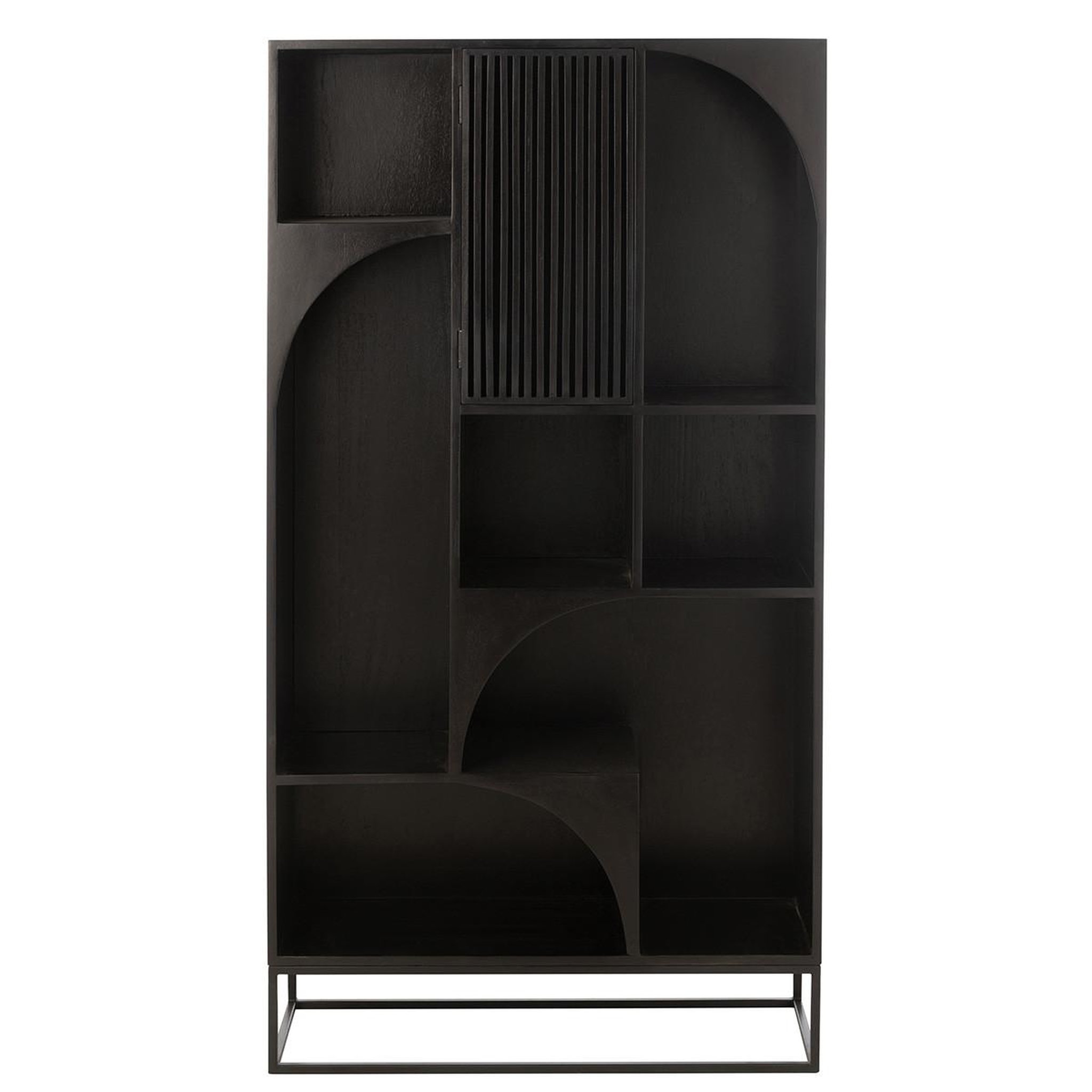 Voir la diapositive 2 : J-LINE Étagère Design en Bois  Mode  168cm Noir