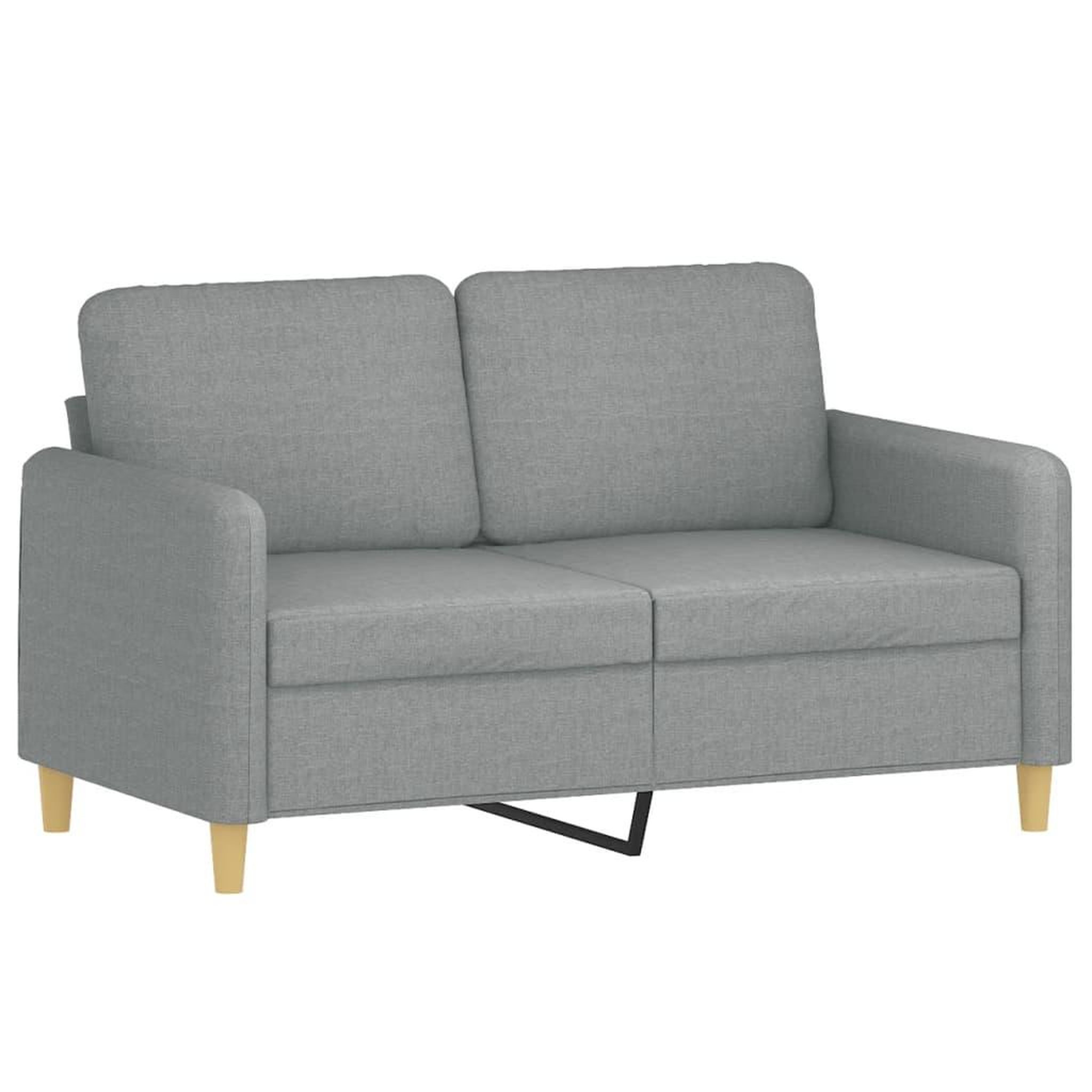Voir la diapositive 3 : VIDAXL Ensemble de canapes 2 pcs coussins gris clair tissu