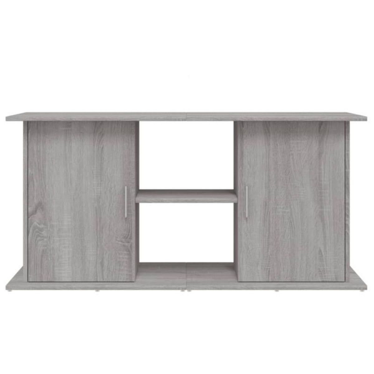 VIDAXL Support pour aquarium sonoma gris 121x41x58cm bois d ingénierie