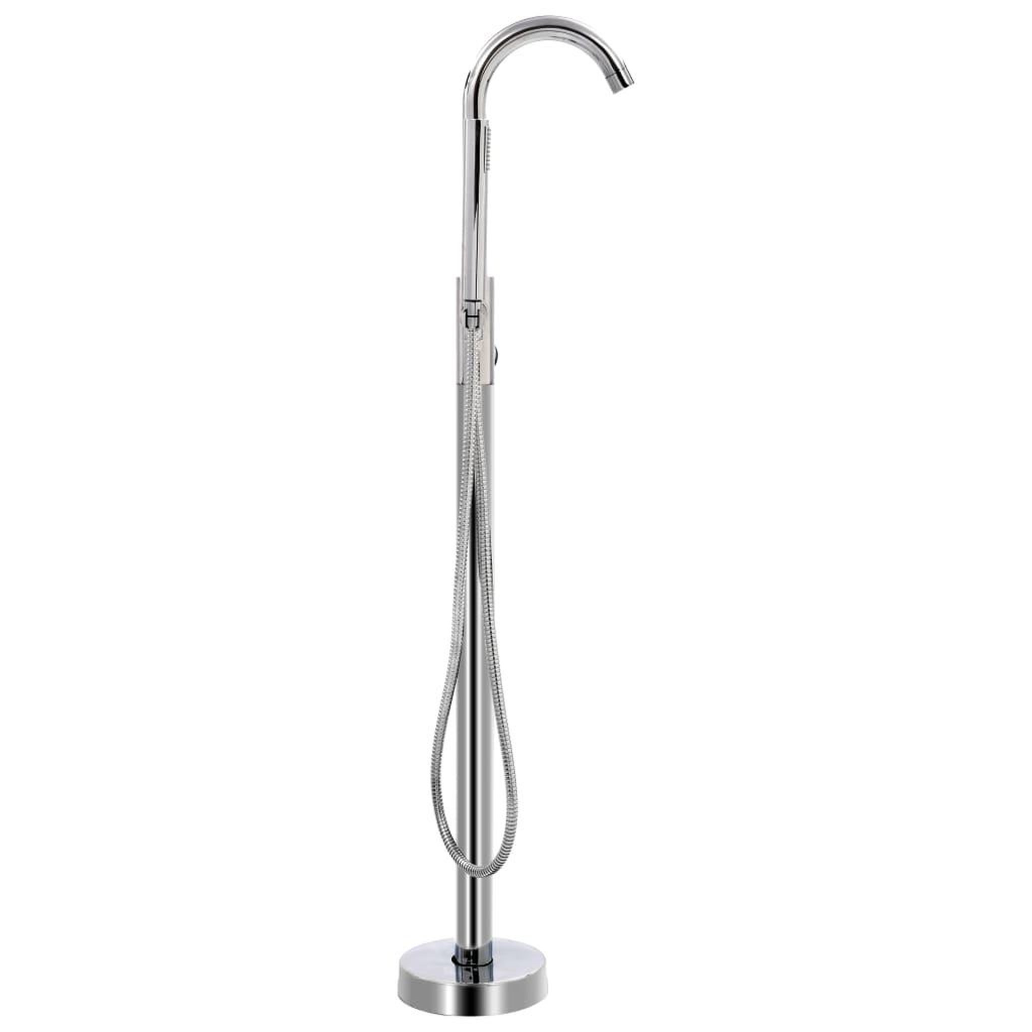 Voir la diapositive 3 : VIDAXL Robinet de baignoire sur pied acier inoxydable 118,5 cm