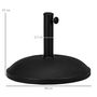 Voir la diapositive 3 : OUTSUNNY Pied de parasol rond dia. 49cm poids net 25Kg ciment PP noir
