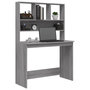 Voir la diapositive 4 : VIDAXL Bureau avec etageres Sonoma gris 102x45x148cm Bois d'ingenierie