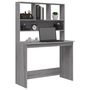 Voir la diapositive 4 : VIDAXL Bureau avec etageres Sonoma gris 102x45x148cm Bois d'ingenierie