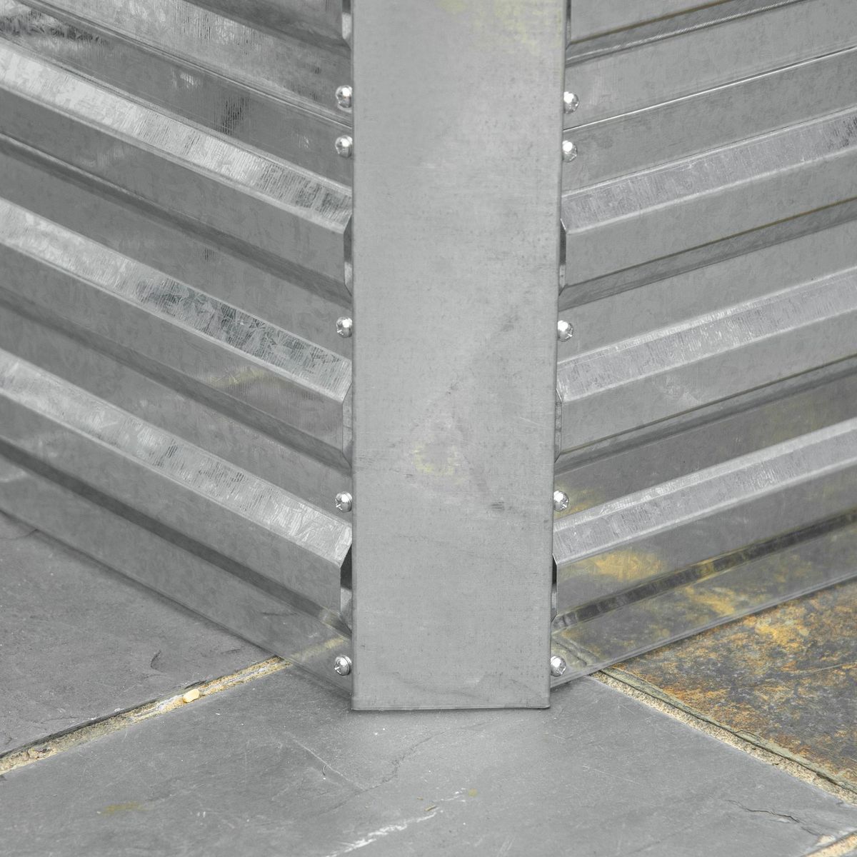 OUTSUNNY Carré potager de jardin renforcé - dim. 180L x 90l x 59H cm - tôle d'acier ondulée galvanisée