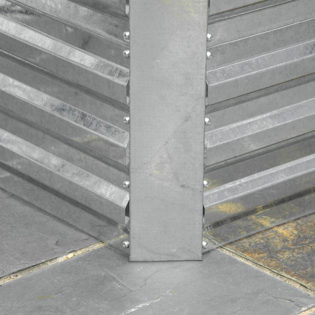 OUTSUNNY Carré potager de jardin renforcé - dim. 180L x 90l x 59H cm - tôle d'acier ondulée galvanisée