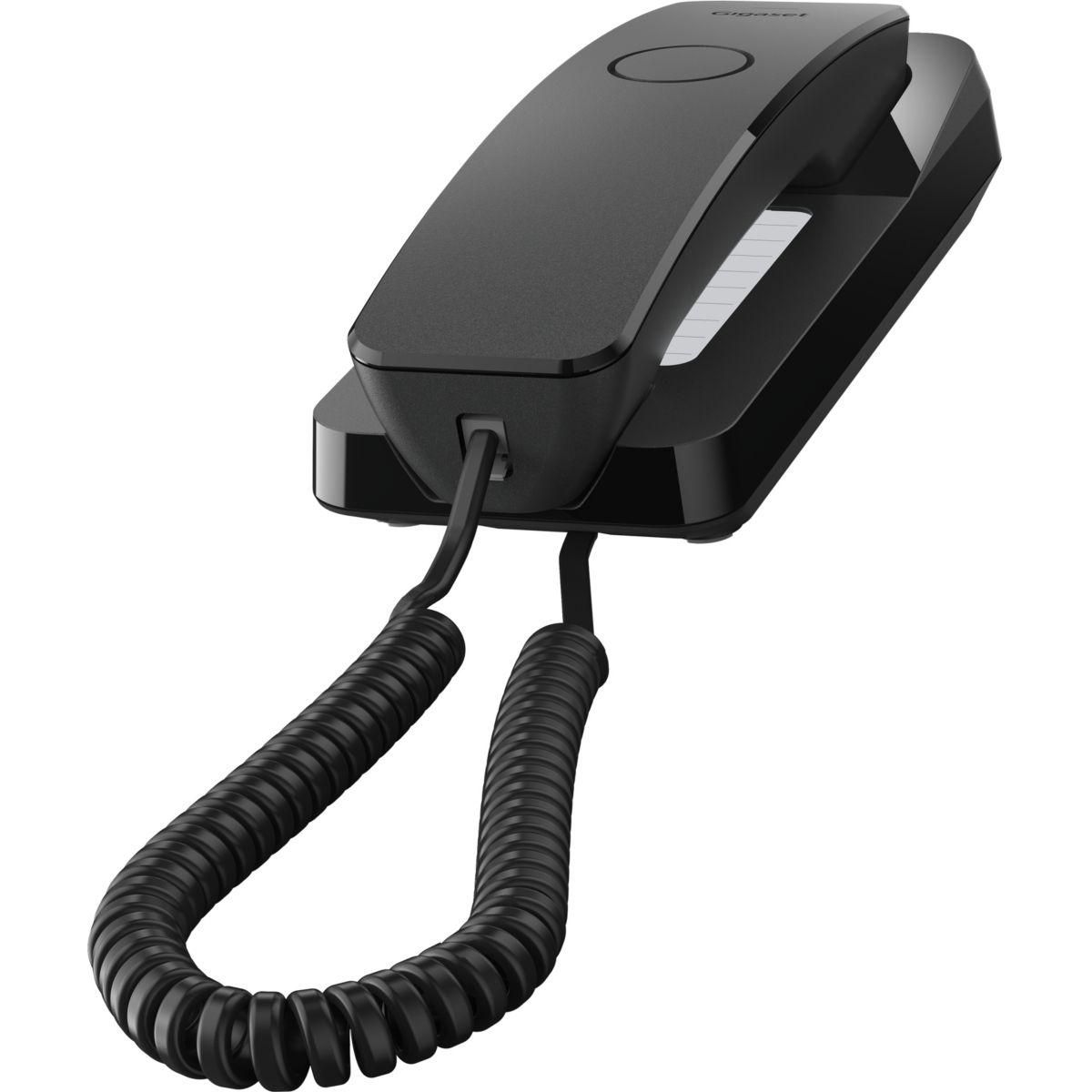 GIGASET Téléphone filaire DESK 200 NOIR