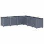 Voir la diapositive 2 : VIDAXL Jardiniere bleu gris 160x160x53 cm PP