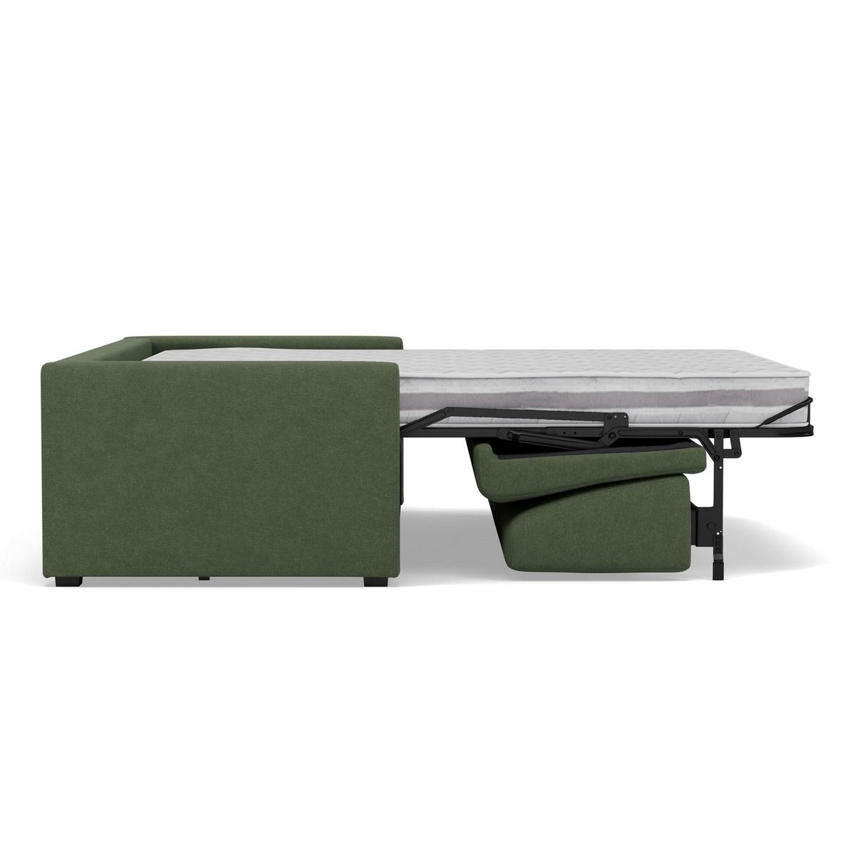 BEST MOBILIER Julia - canapé 3 places convertible express couchage quotidien 140 cm matelas 14 cm en tissu