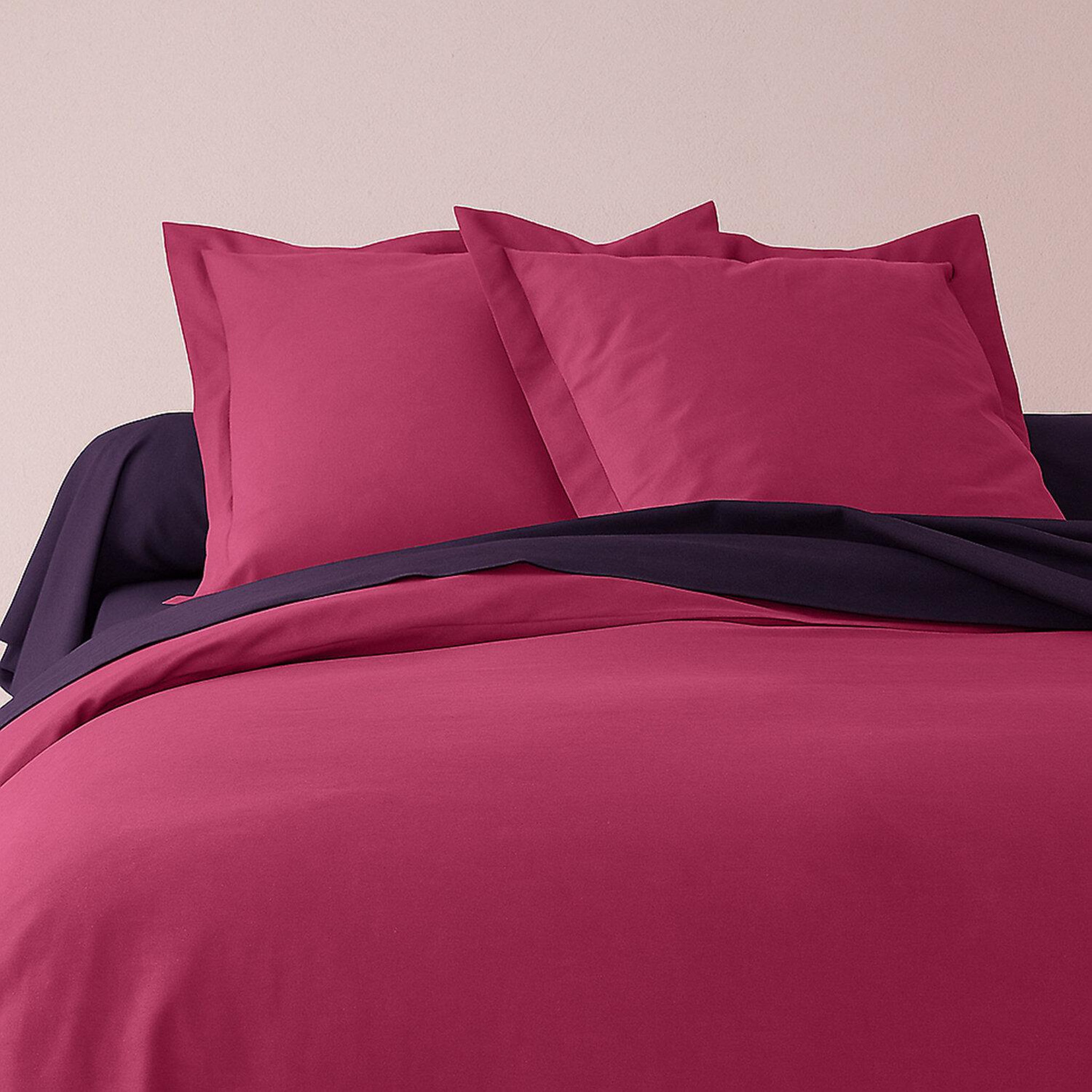 Voir la diapositive 2 : Home collection Taie d'oreiller 75x75 100% coton today jus de myrtille