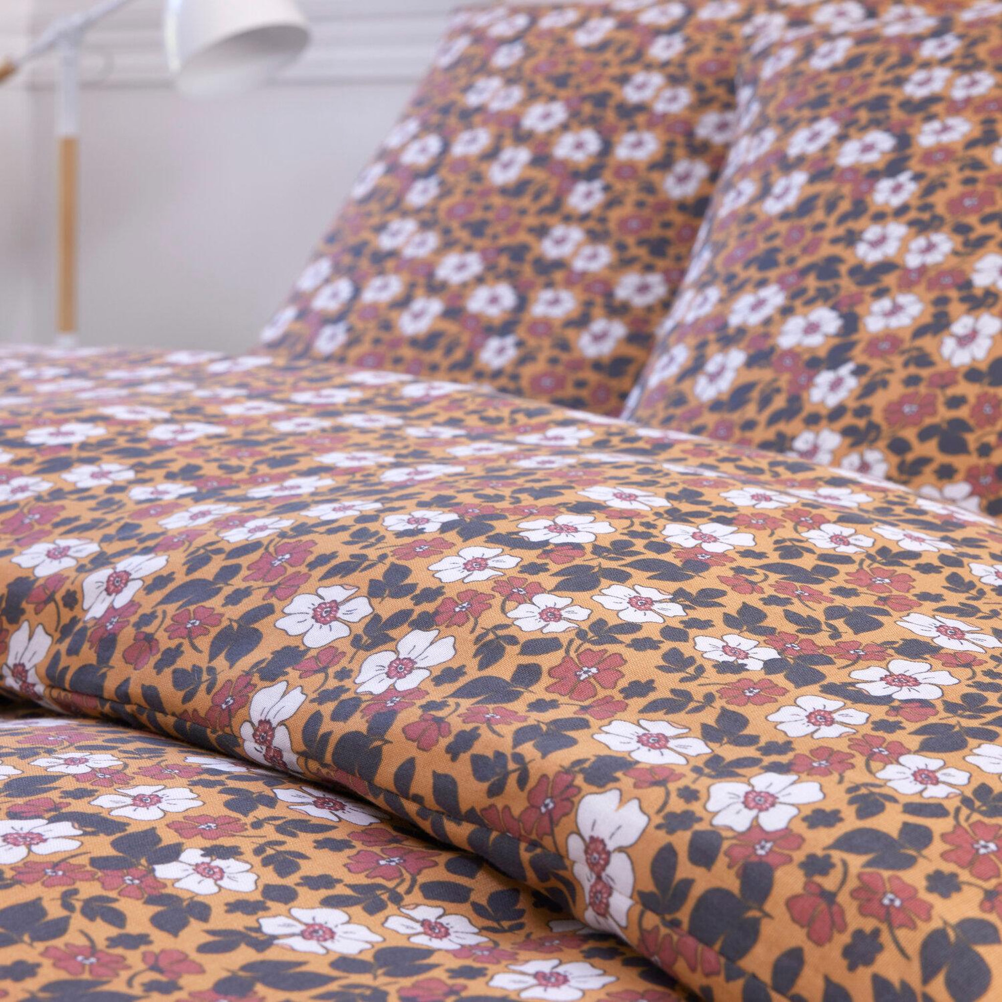 Voir la diapositive 4 : BATON ROUGE Parure housse de couette 100% gaze de coton imprimé verone