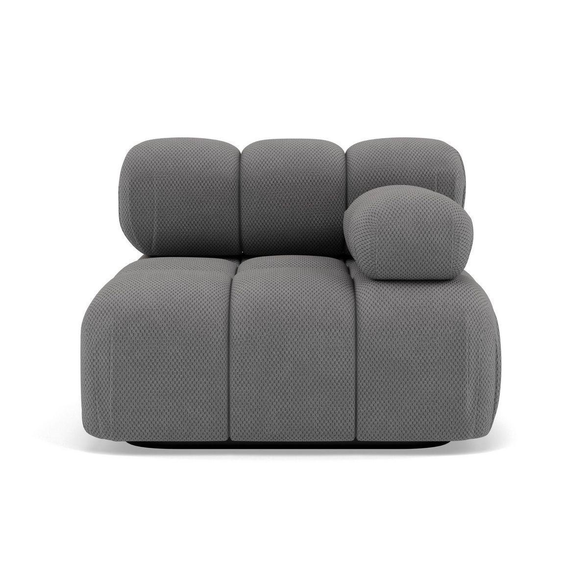 LISA DESIGN Ruby - module d'assise droit en velours texturé