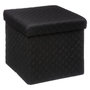 Voir la diapositive 1 :  Pouf Carré Design  Mix N'Modul  31cm Noir