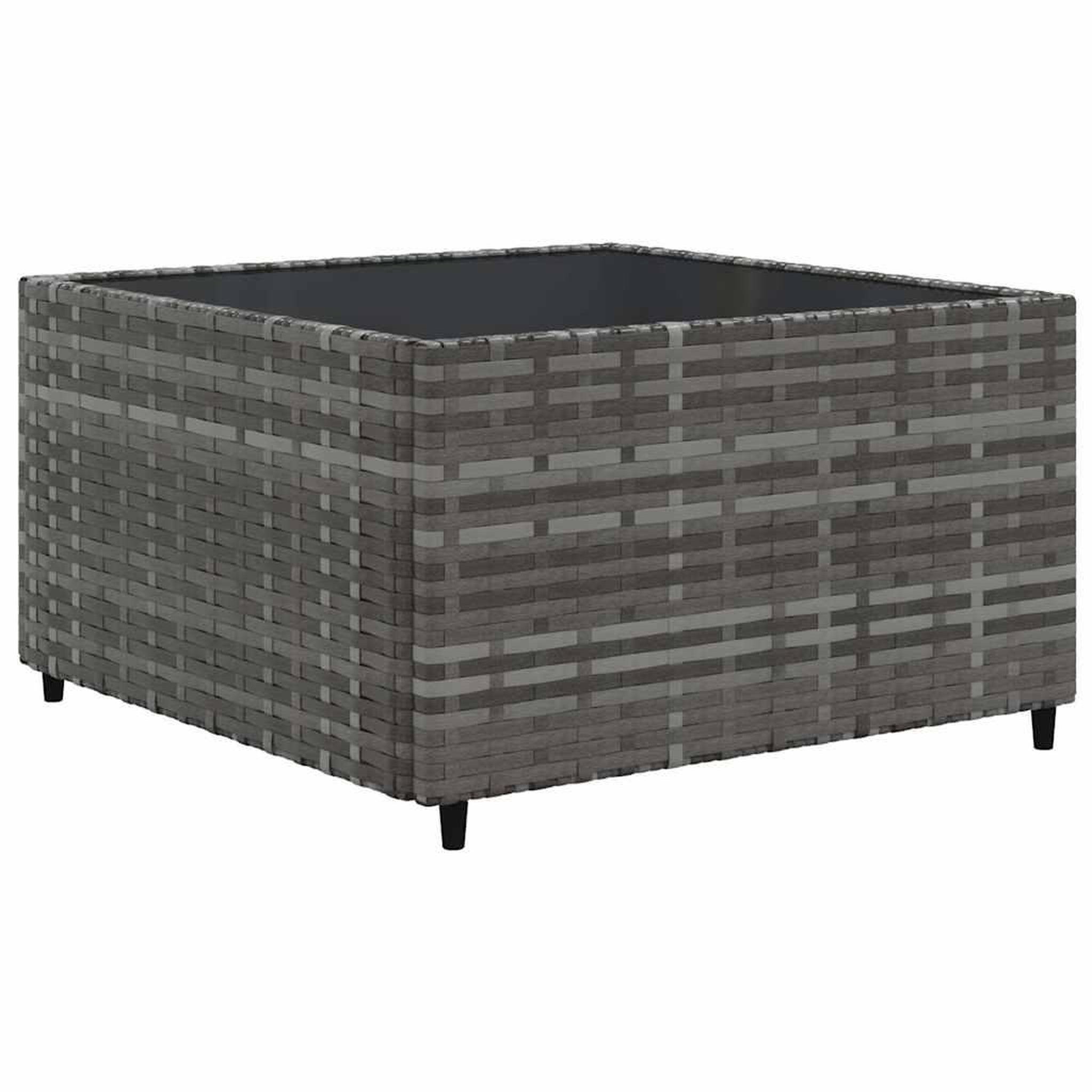 Voir la diapositive 5 : VIDAXL Salon de jardin 6 pcs avec coussins Gris Resine tressee