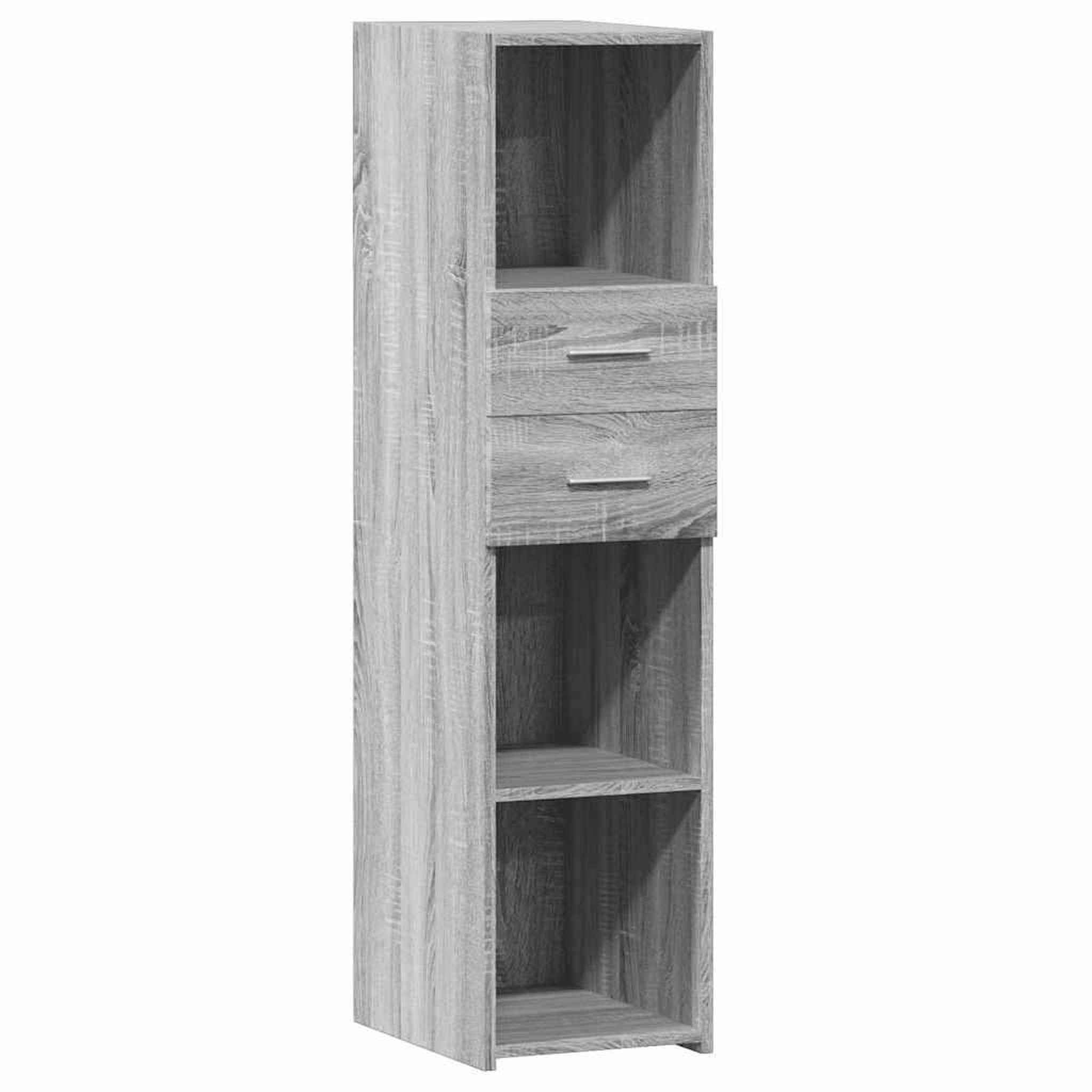 Voir la diapositive 2 : VIDAXL Buffet haut sonoma gris 30x42,5x124 cm bois d'ingenierie