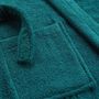 Voir la diapositive 3 : Paris Prix Peignoir Col Châle en Coton  Tendresse  Émeraude