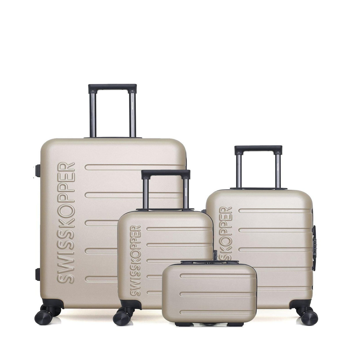 SWISS KOPPER SWISS KOPPER - LOT DE 4 - Valises grand format, cabine, cabine XXS et vanity AIGLE