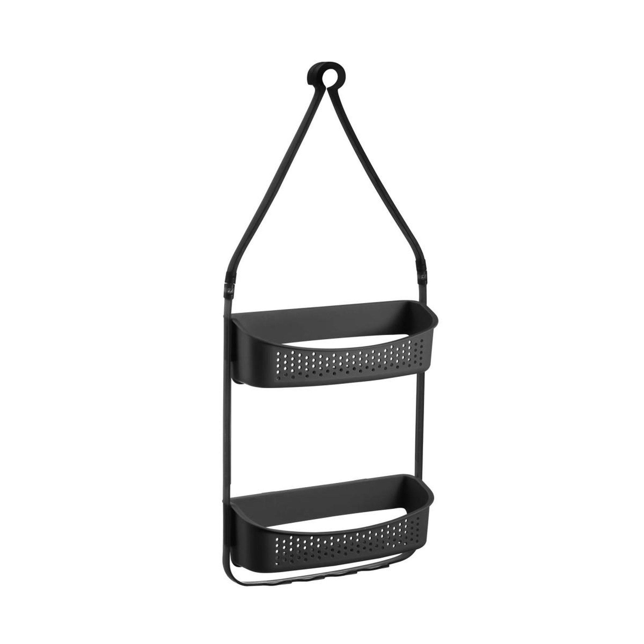 Voir la diapositive 2 : Douceur d'Intérieur Serviteur de douche 2 paniers  vesper  69cm noir