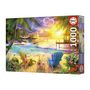 Voir la diapositive 3 : EDUCA Puzzle - EDUCA - Plage d'Amour - 1000 pieces - 68x48 cm - Pour adultes - Theme nature