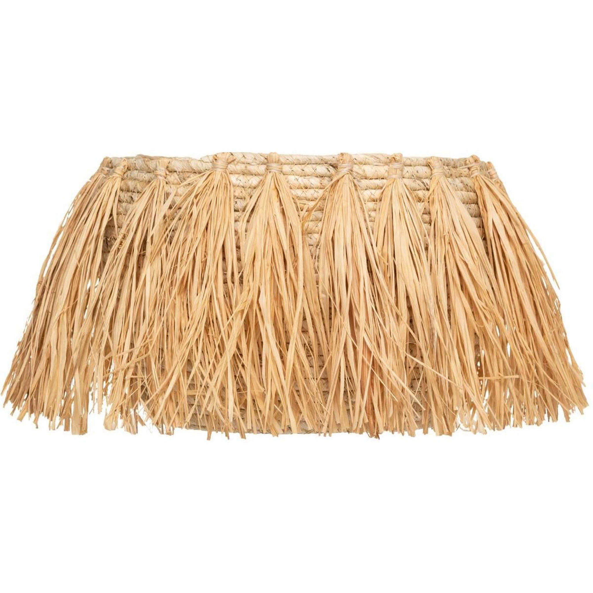 Voir la diapositive 4 : ATMOSPHERA Lot de 2 paniers à franges  safari  25cm beige