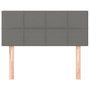 Voir la diapositive 3 : VIDAXL Tete de lit Gris fonce 100x5x78/88 cm Tissu