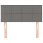 Voir la diapositive 3 : VIDAXL Tete de lit Gris fonce 100x5x78/88 cm Tissu