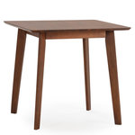 VS VENTA-STOCK Table à manger Pomago 80x80 cm Couleur Noyer