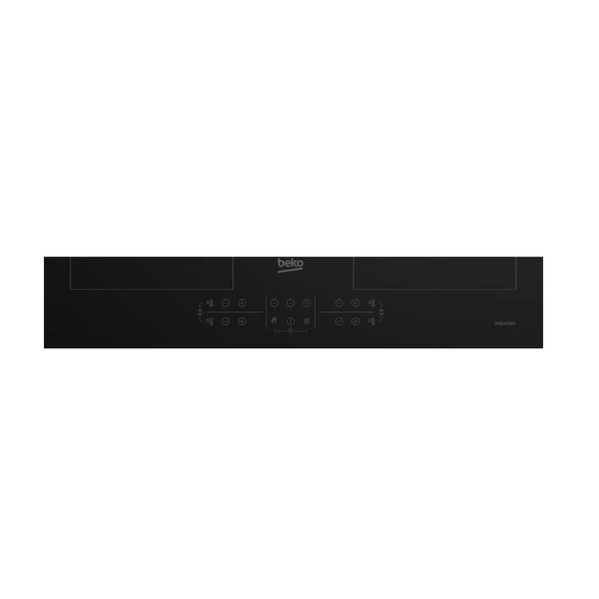 Voir la diapositive 2 : Beko Plaque de cuisson induction 60cm 4 feux 7200w - hii64205f2mt