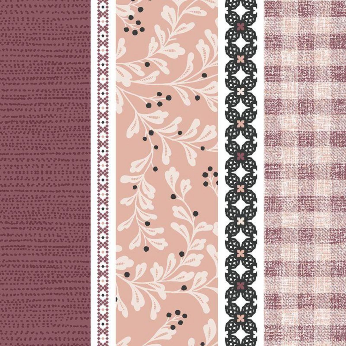 UNIVERS DECOR Pack complet housse de couette réversible pour lit 180 x 200 cm  King size  Cashemire bordeaux