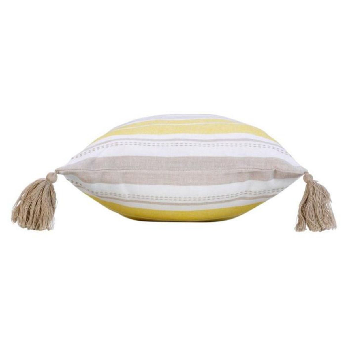 Paris Prix Coussin Tissé Déco  Naturaline  30x50cm Jaune