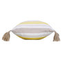 Voir la diapositive 2 : Paris Prix Coussin Tissé Déco  Naturaline  30x50cm Jaune